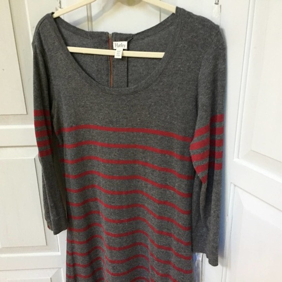 Hatley Gray & Red Striped Knit Dress - Picture 11 of 16